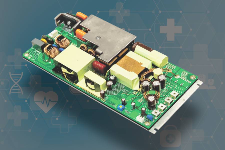 600 Watt Medical Power Supply with Low 1.09” Profile